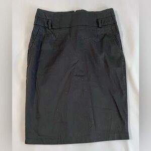 Papaya Skirt‎ Women Black Pencil Back Hidden Zipper Office Sz Medium NWT